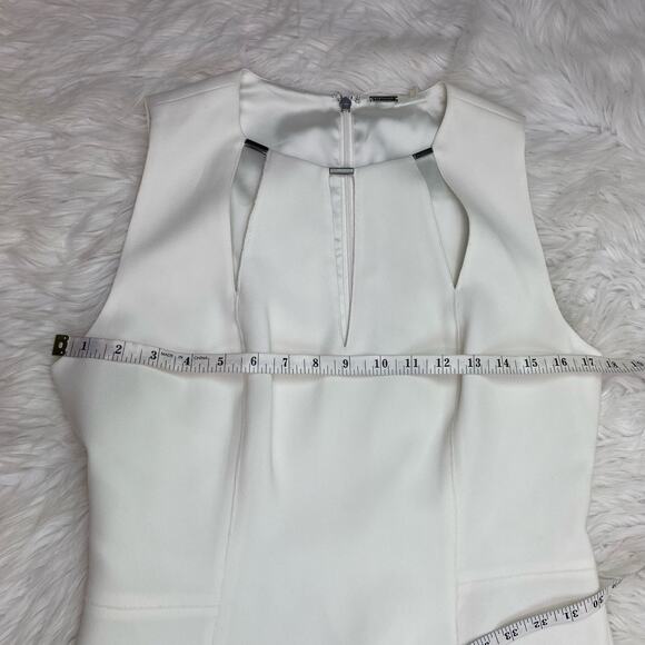 Elie Tahari Women's Jemra Cut Out Dress White Size 10  Cocktail Wedding Party - Picture 12 of 16